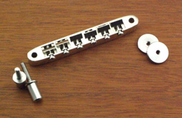 Callaham CNC Machined Steel Billet ABR-1 tun-o-matic bridge for Gibson guitars with Nashville conversion studs
