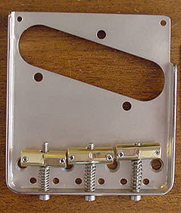 Callaham Vintage T Model Tele Bridge w/ 3 Brass Enhanced Vintage Compensated Saddles