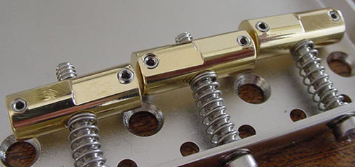 Callaham 3 Brass Enhanced Vintage Compensated Saddles close up