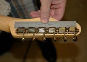 Align the tuners and the straight edge