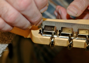 Mark the mounting hole centers with a transfer punch