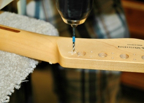 How to change to vintage tuners on a Mexican Standard or American Standard neck.